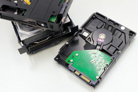 Cloud storage concept with connected devices and data synchronization