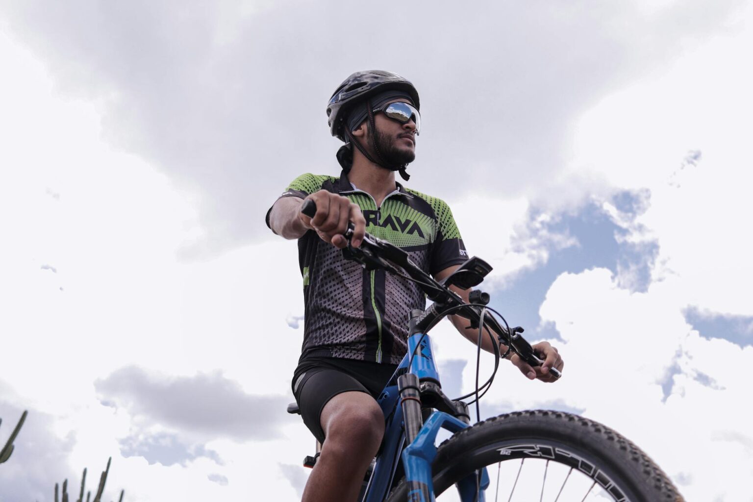 Modern cycling helmet with integrated technology and safety features