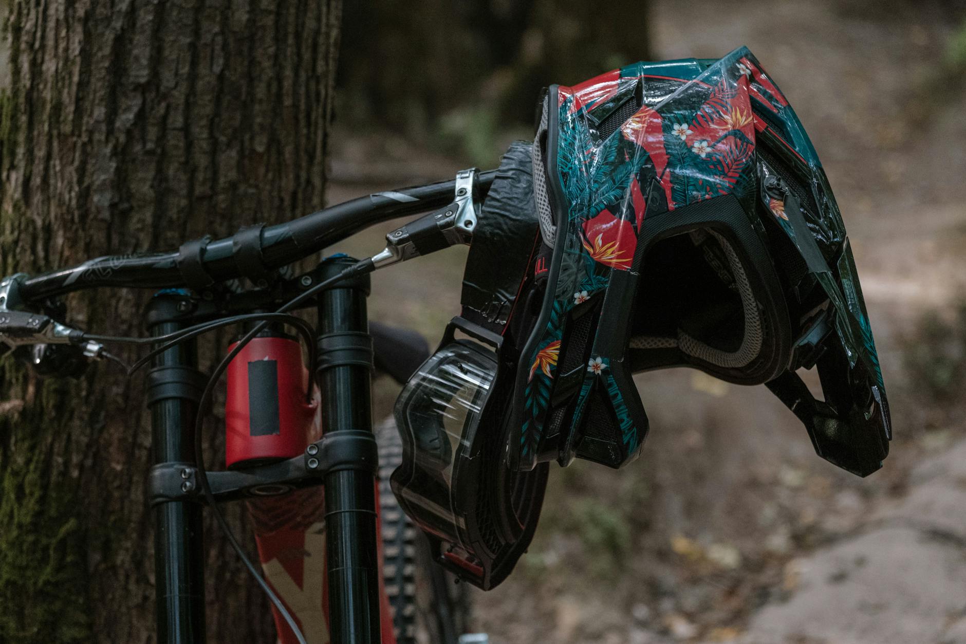 Modern cycling helmet with sleek aerodynamic design and ventilation channels