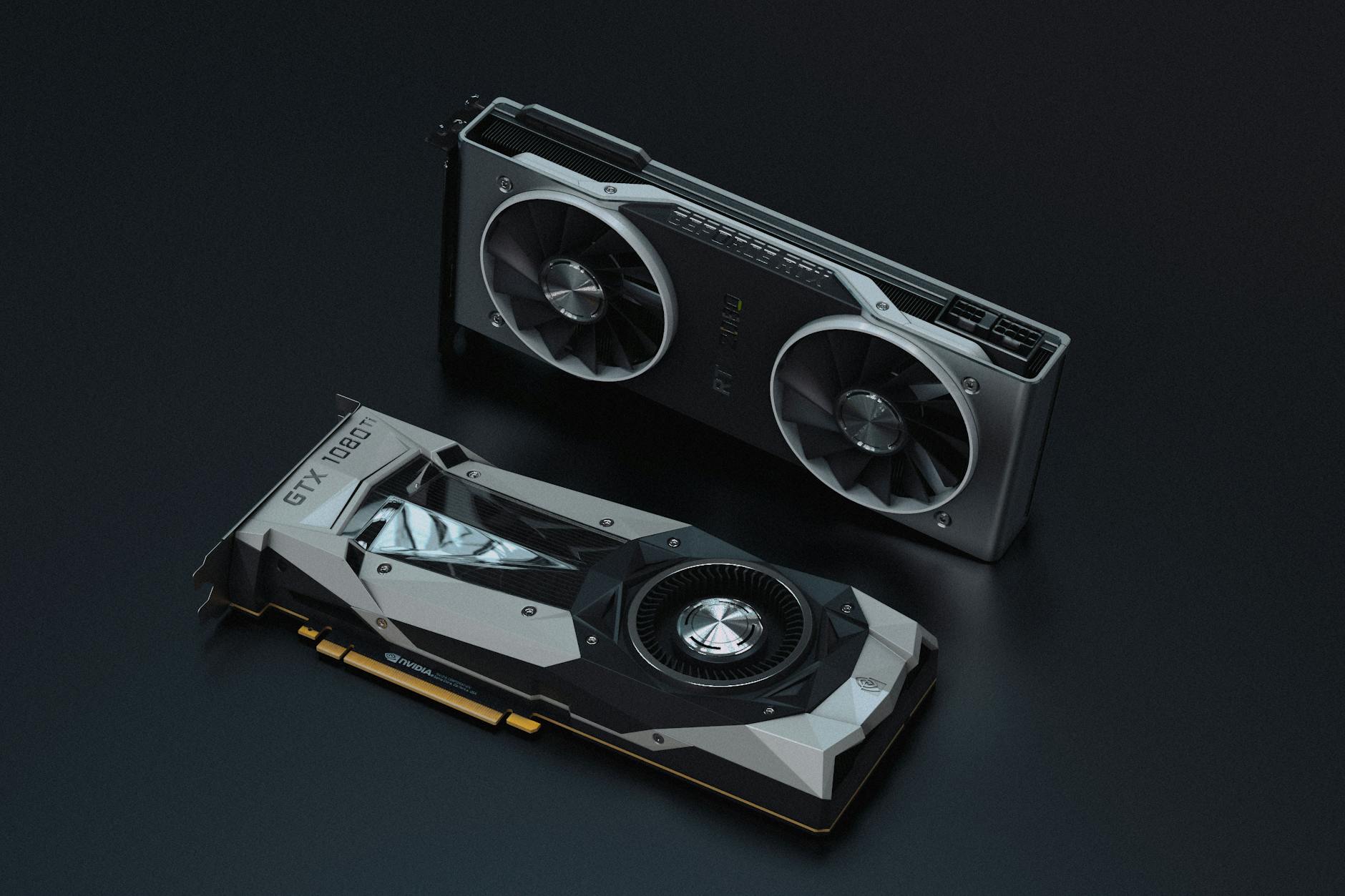 Computer graphics card being installed into motherboard PCIe slot
