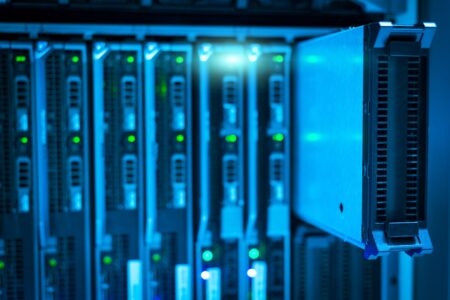 Set Up Portainer as a Self-Hosted Docker Management UI Server rack in a data center representing self-hosted infrastructure