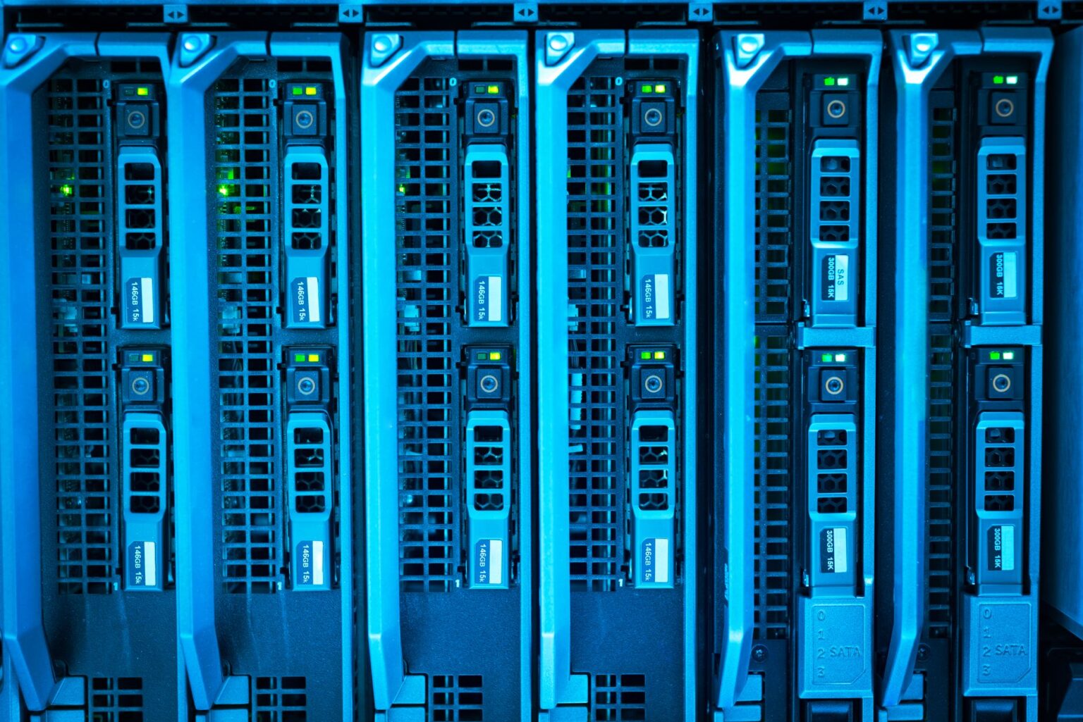 Server rack with networking equipment representing self-hosted infrastructure