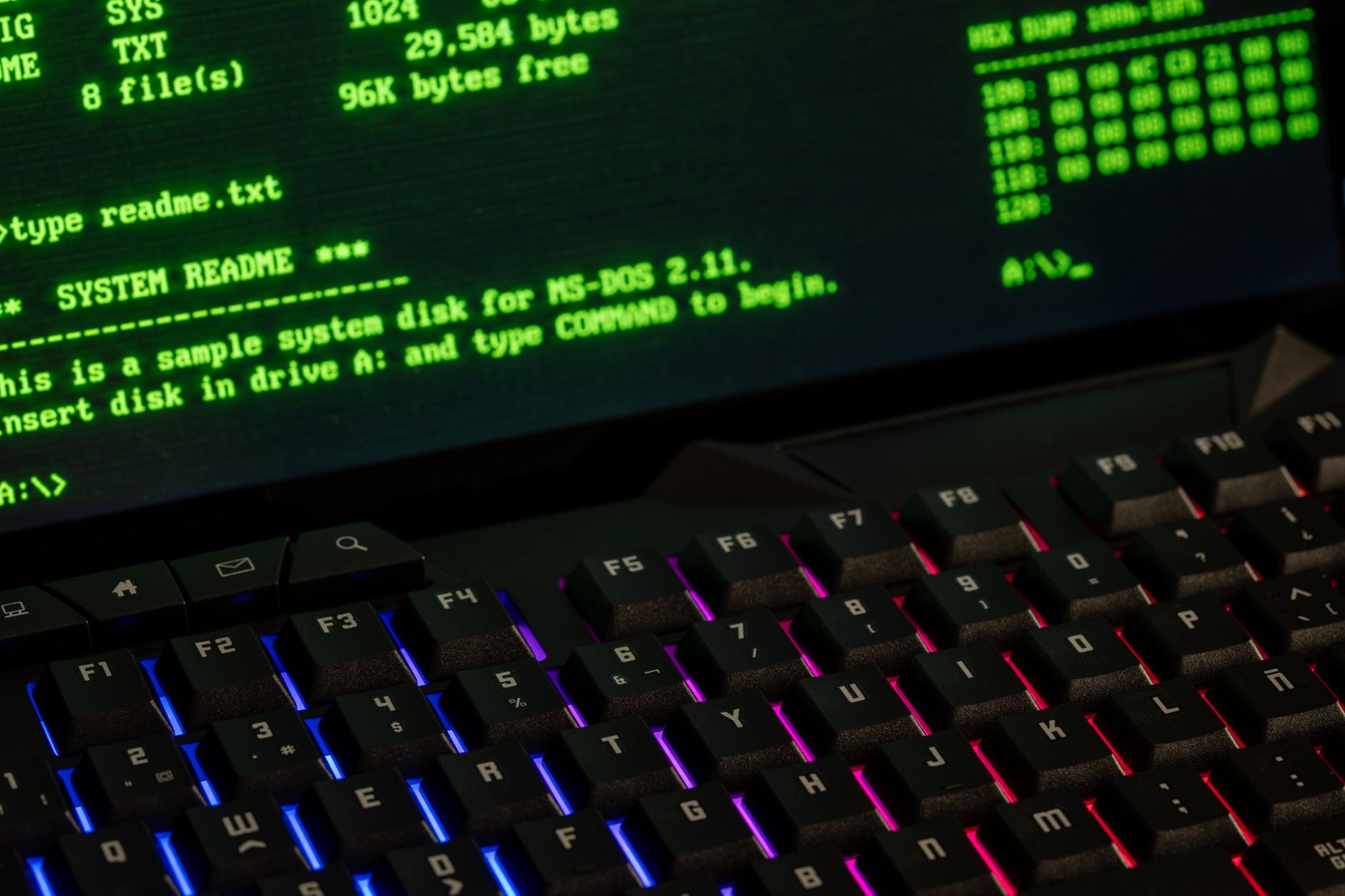 A computer terminal showing command line code during a software setup process