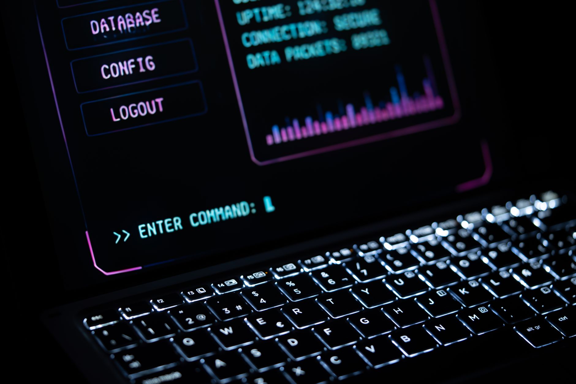 Terminal window showing configuration code on a developer screen